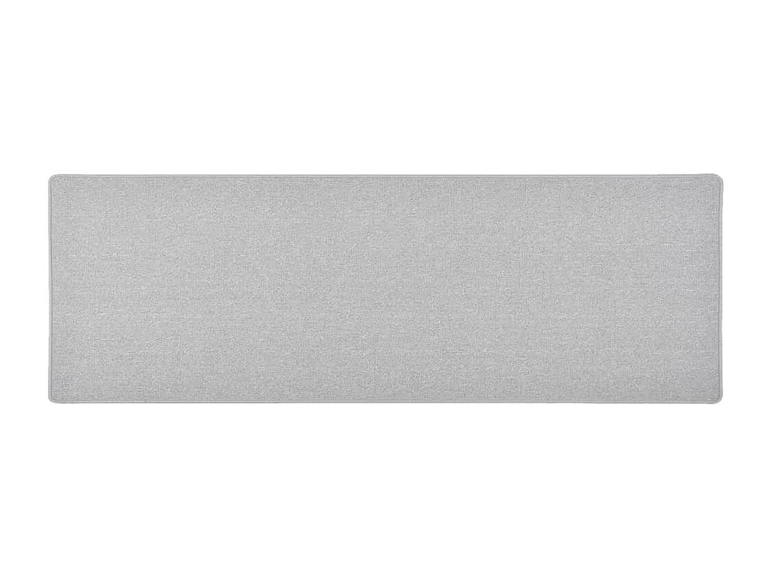 Alfombra de pasillo gris claro 50x150 cm