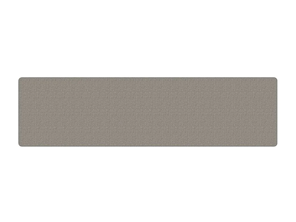 Tapis de couloir aspect sisal argenté 80x300 cm