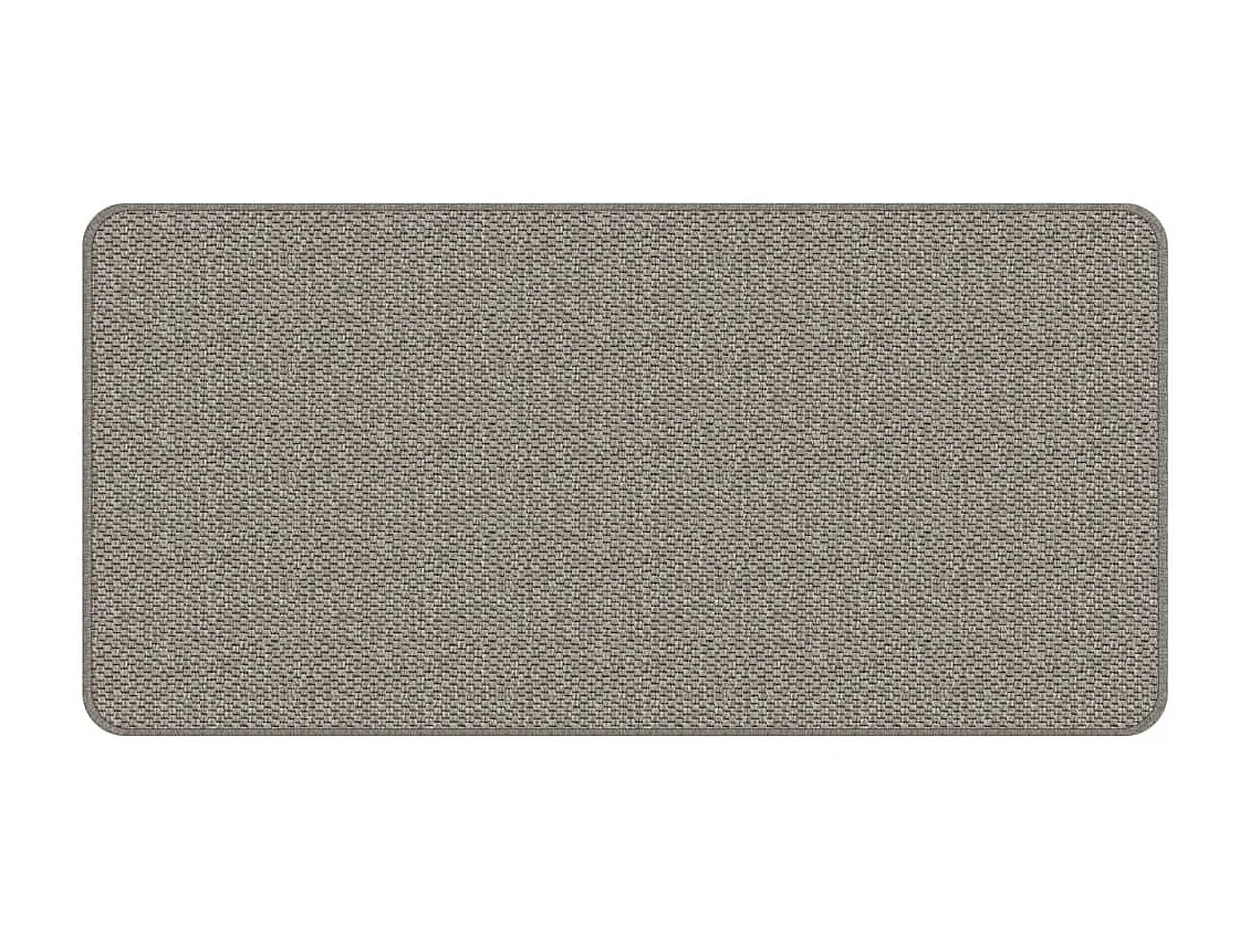 Tapete/passadeira 50x100 cm aspeto sisal prateado