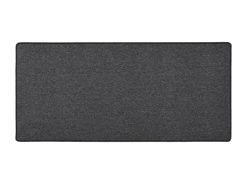 Alfombra de pasillo gris antracita 50x100 cm