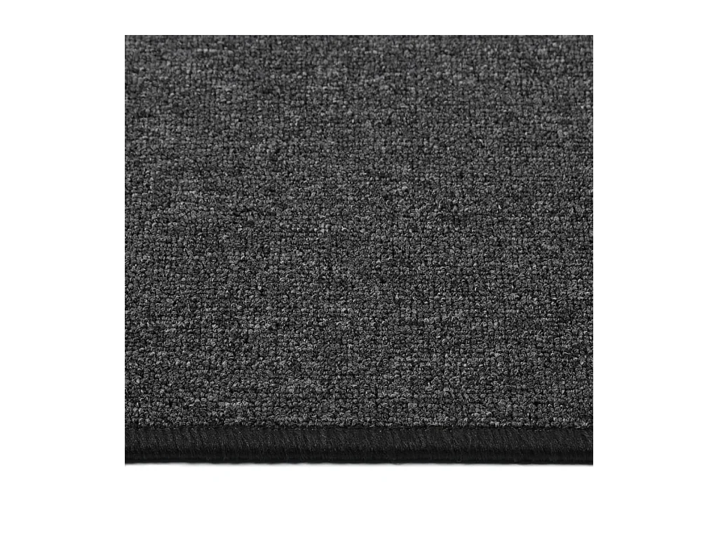 Alfombra de pasillo gris antracita 50x100 cm