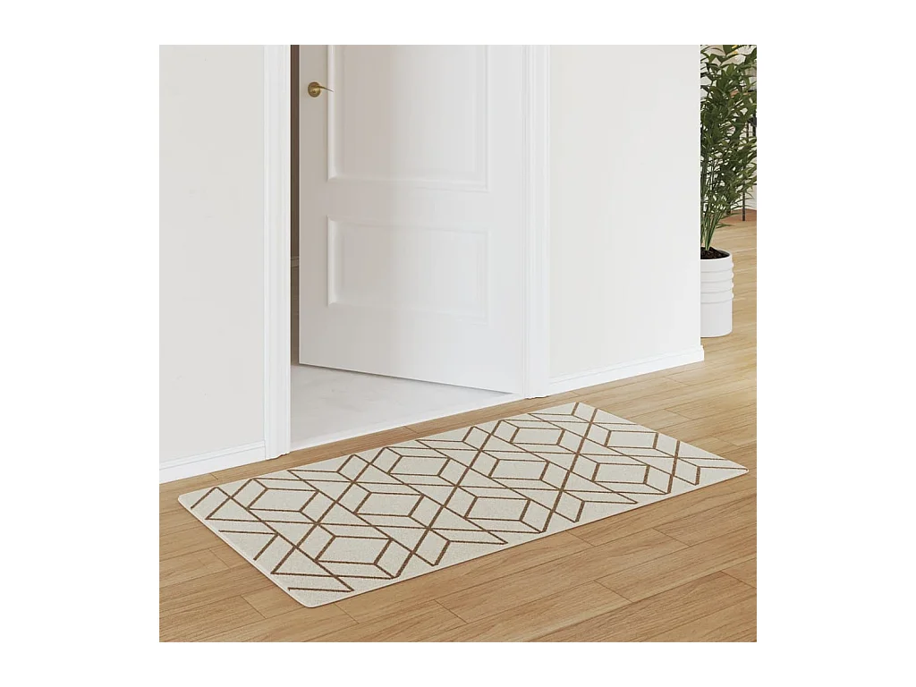 Tapis à poils courts multicolore 80x150 cm antidérapant