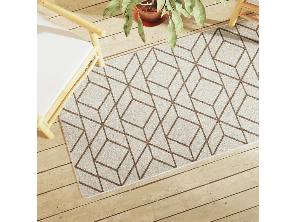 Tapis à poils courts multicolore 80x150 cm antidérapant