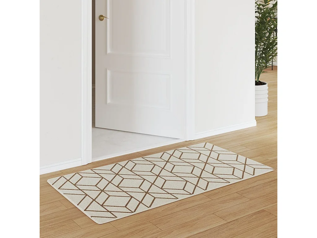 Tapis à poils courts multicolore 80x150 cm antidérapant