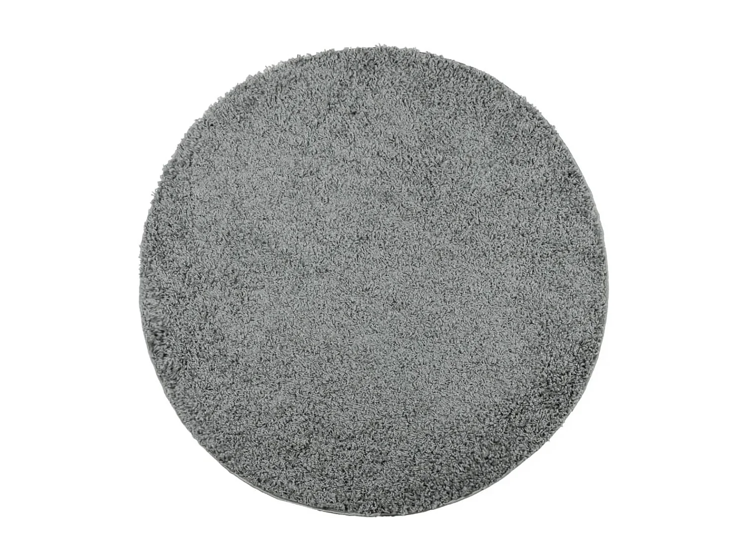 Tapis shaggy à poils longs moderne vert ø 120 cm