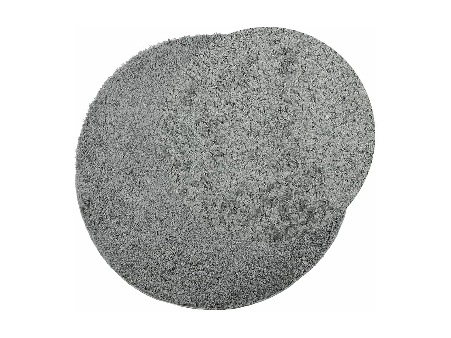 Alfombra de pelo largo moderna verde Ø 120 cm