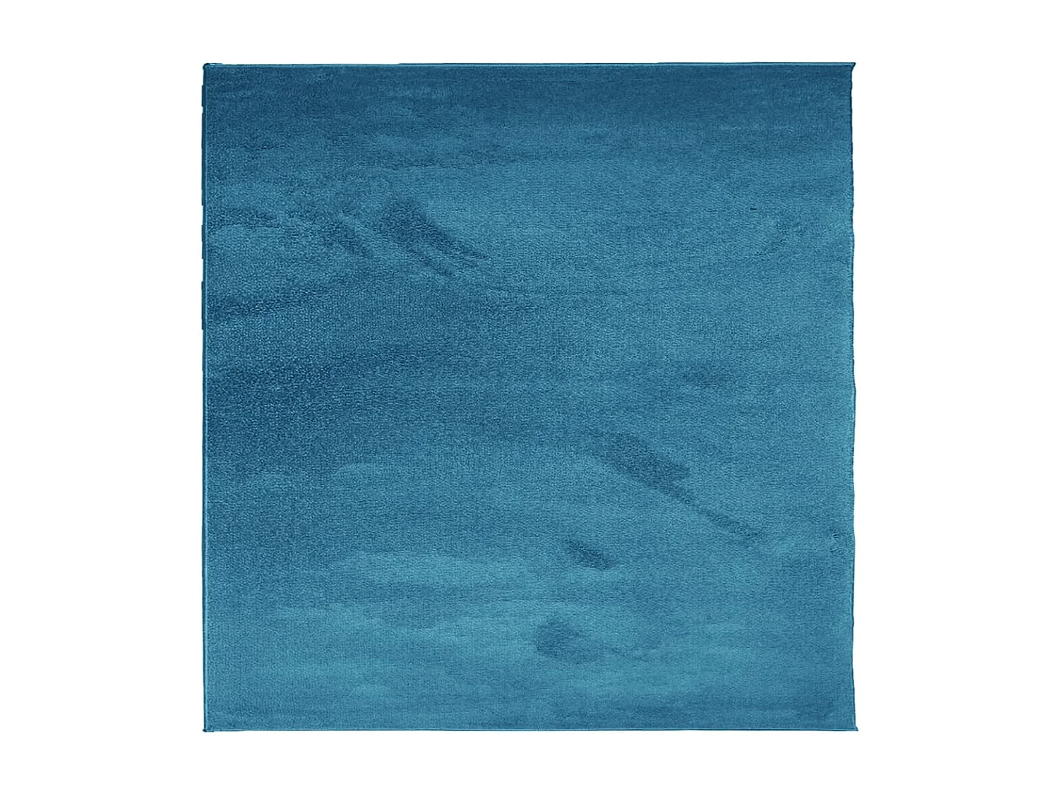 Tapis à poils courts turquoise 240x240 cm
