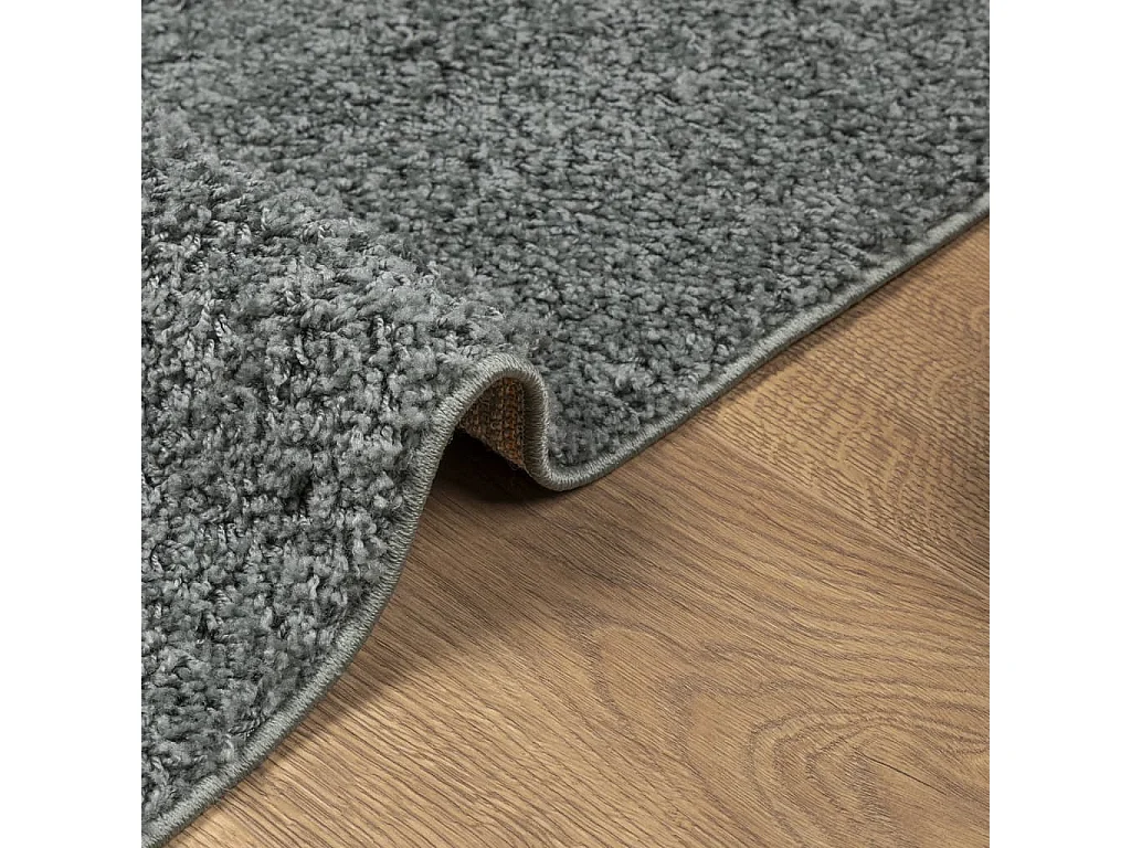 Tapis shaggy à poils longs moderne vert 80x150 cm