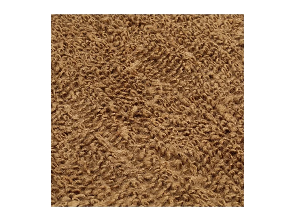 Tapis à poils bouclés fait à la main 180x250 cm jute et coton