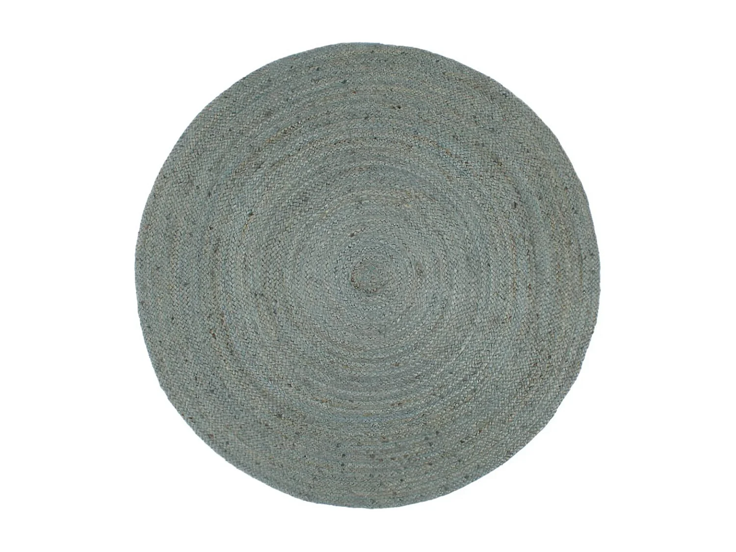 Tapis fait à la main jute rond 240 cm vert olive