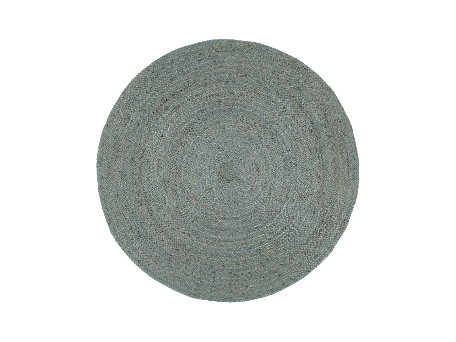 Tapete artesanal em juta redondo 240 cm verde azeitona