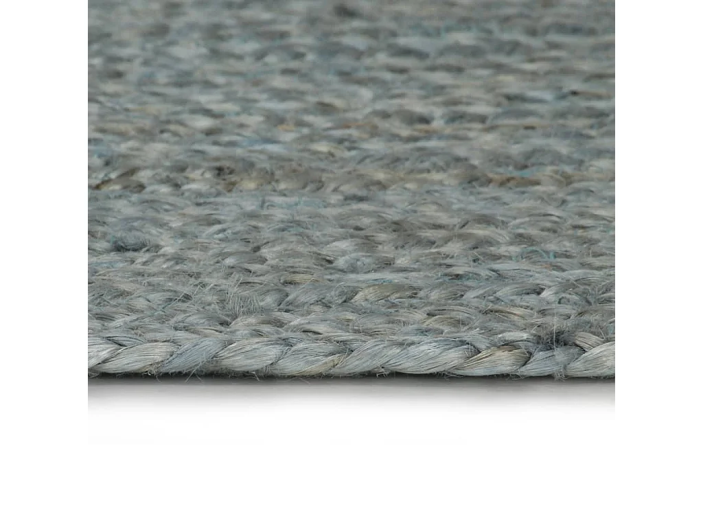 Tapete artesanal em juta redondo 240 cm verde azeitona