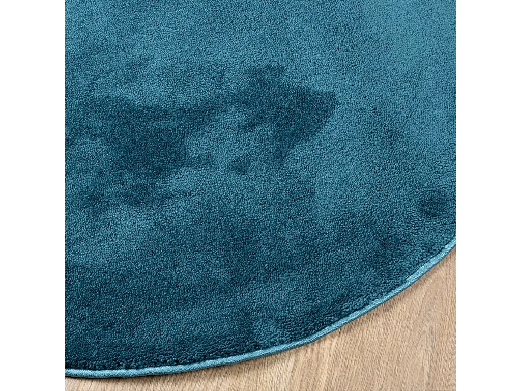 Tapis à poils courts turquoise ø 200 cm
