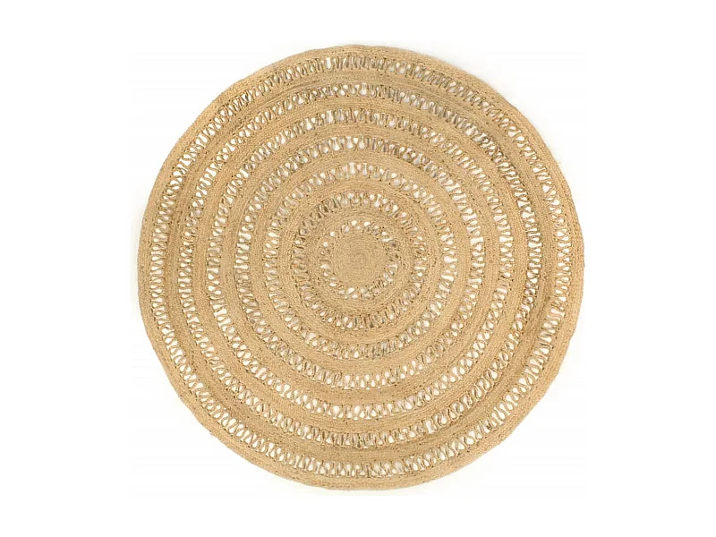 Tapis fait à la main jute tressée 210 cm