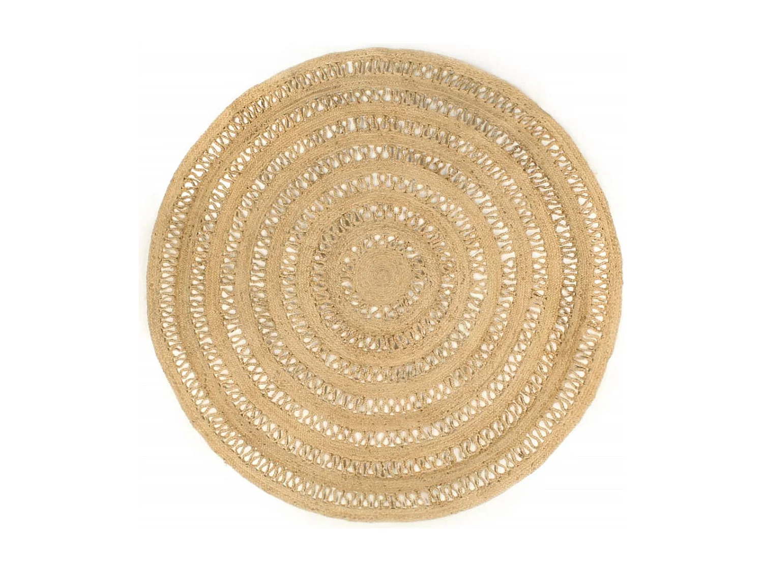 Tapis fait à la main jute tressée 210 cm