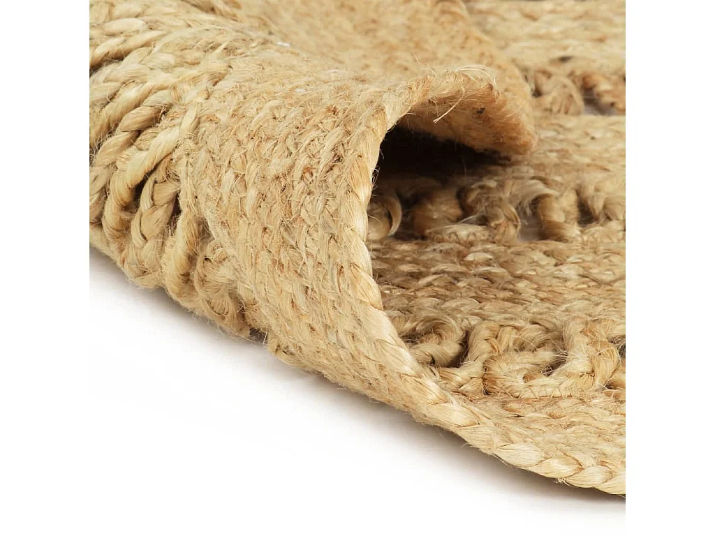 Tapis fait à la main jute tressée 210 cm