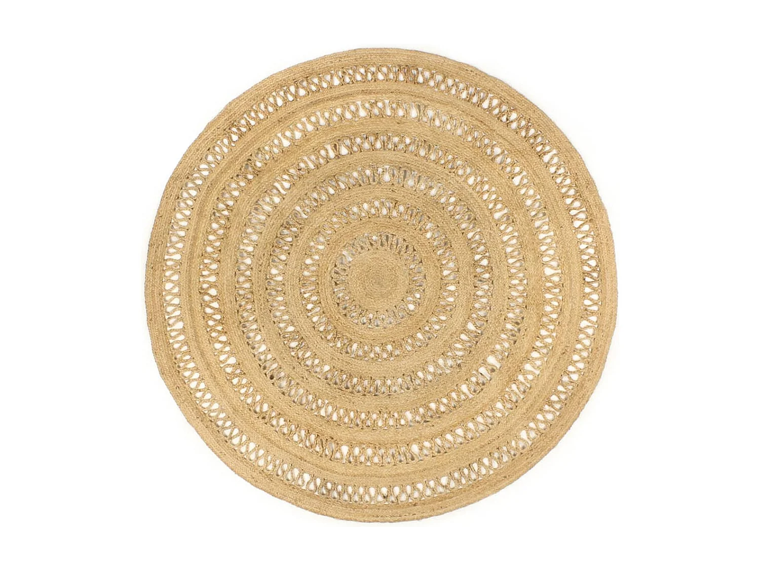 Tapis fait à la main jute tressée 180 cm