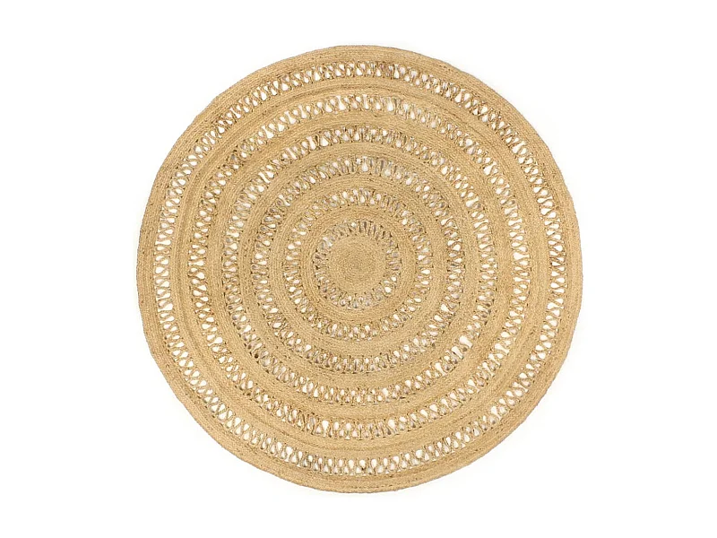 Tapis fait à la main jute tressée 180 cm