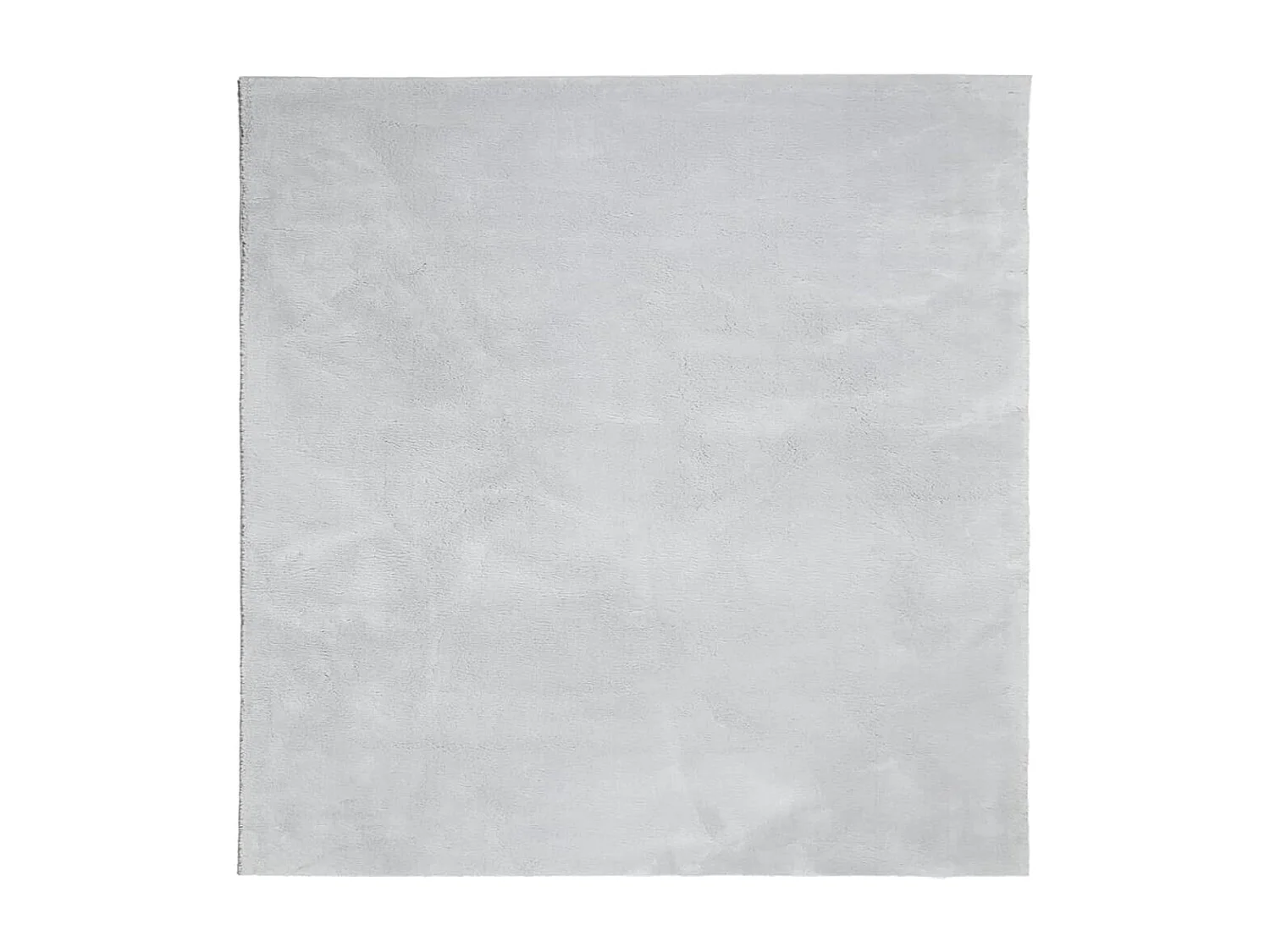 Alfombra de pelo corto suave lavable HUARTE gris 200x200 cm