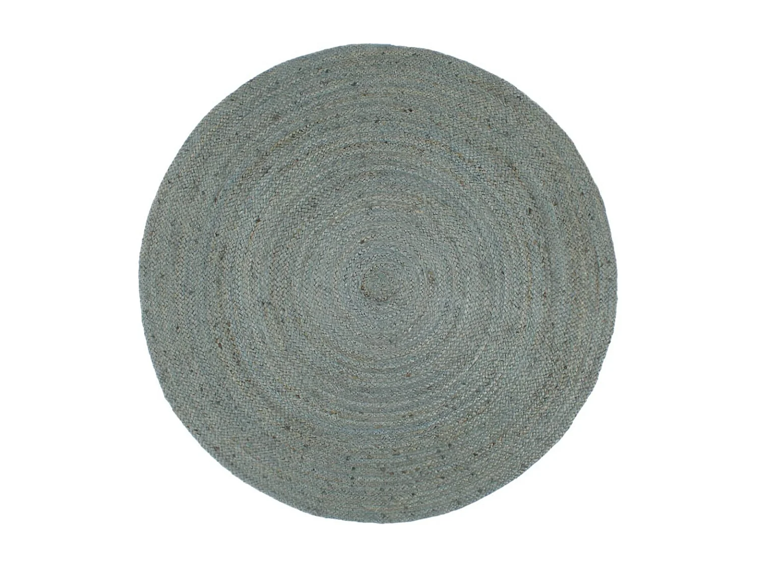 Tapis fait à la main jute rond 180 cm vert olive