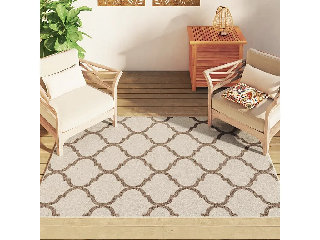 Tapis à poils courts multicolore 120x180 cm antidérapant