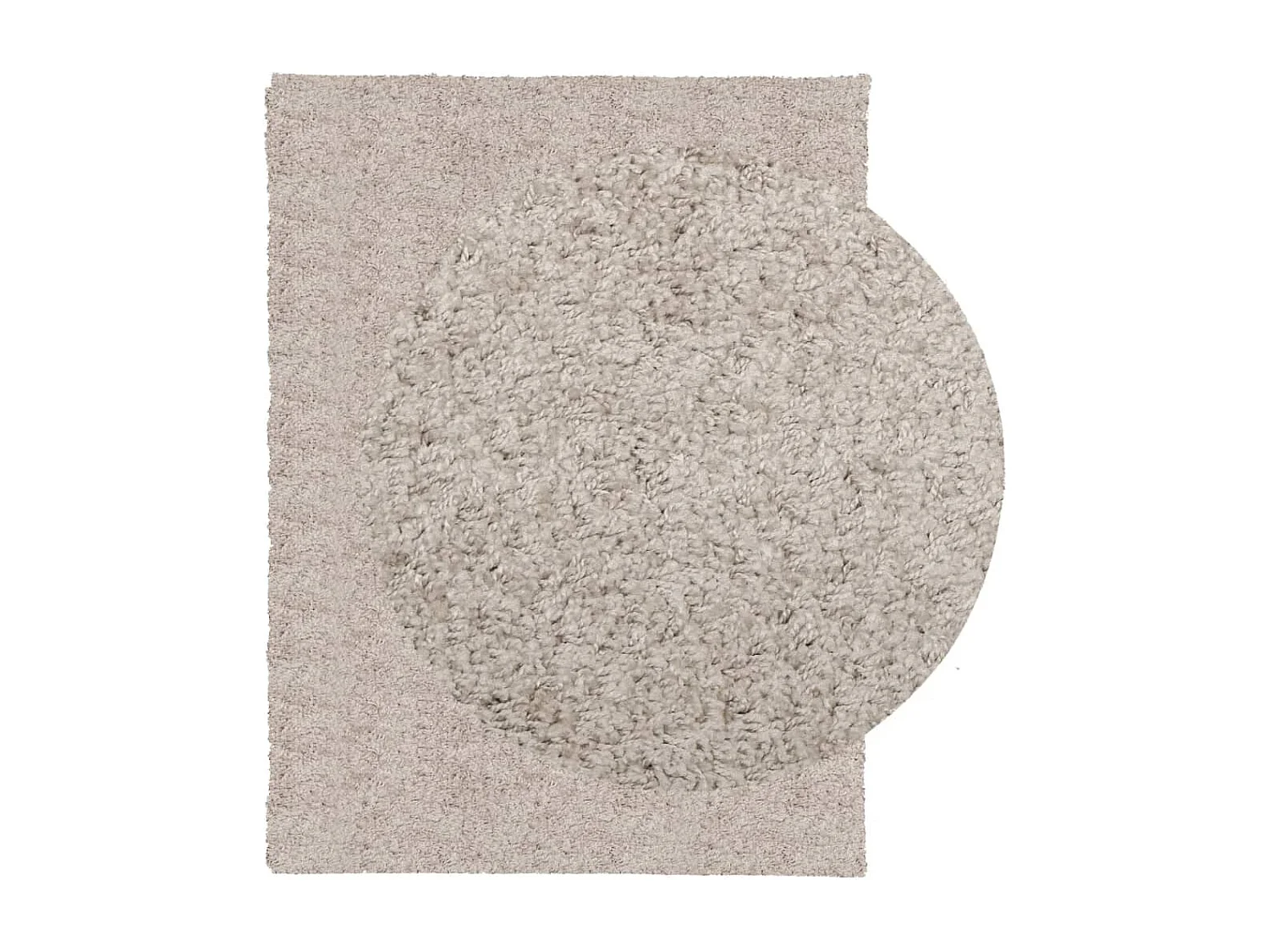 Tapis shaggy à poils longs moderne beige 300x400 cm