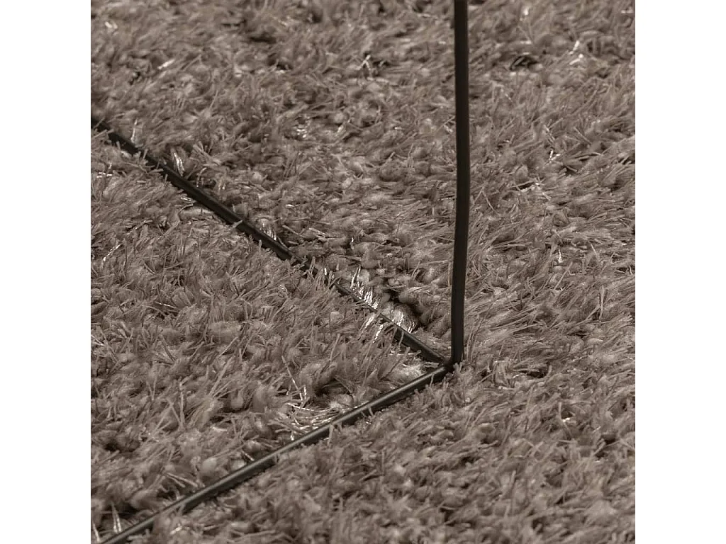 Alfombra pelo largo aspecto brillante ISTAN gris 120x170 cm