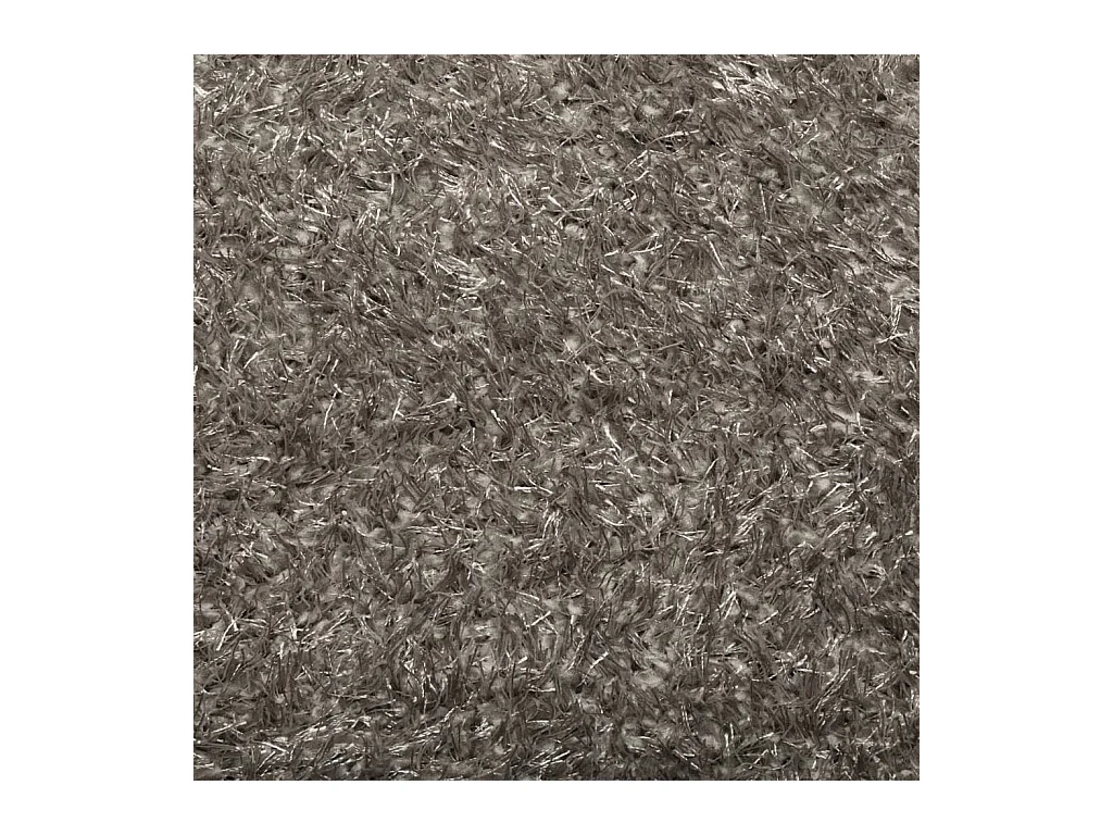 Tapete de pelo alto com aspeto brilhante 120x170 cm cinzento