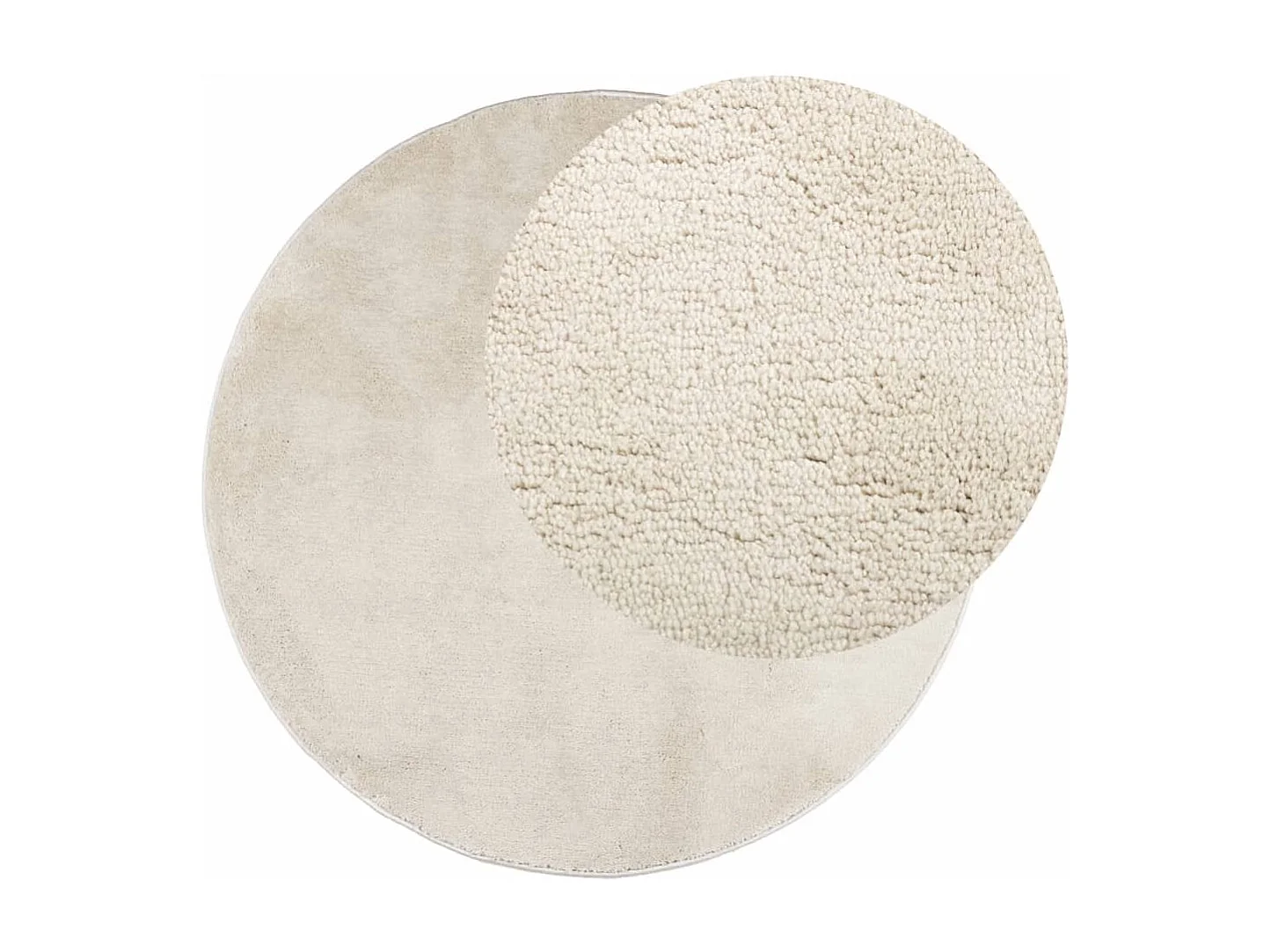 Alfombra de pelo corto OVIEDO beige Ø 160 cm