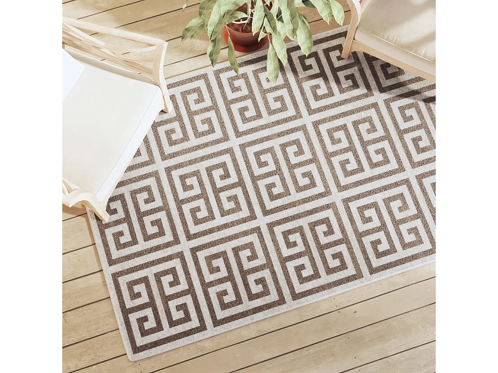 Tapis à poils courts multicolore 120x180 cm antidérapant