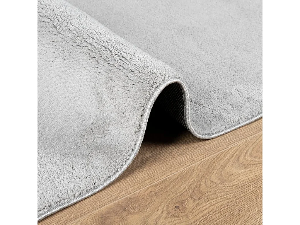 Alfombra de pelo corto OVIEDO gris 80x250 cm