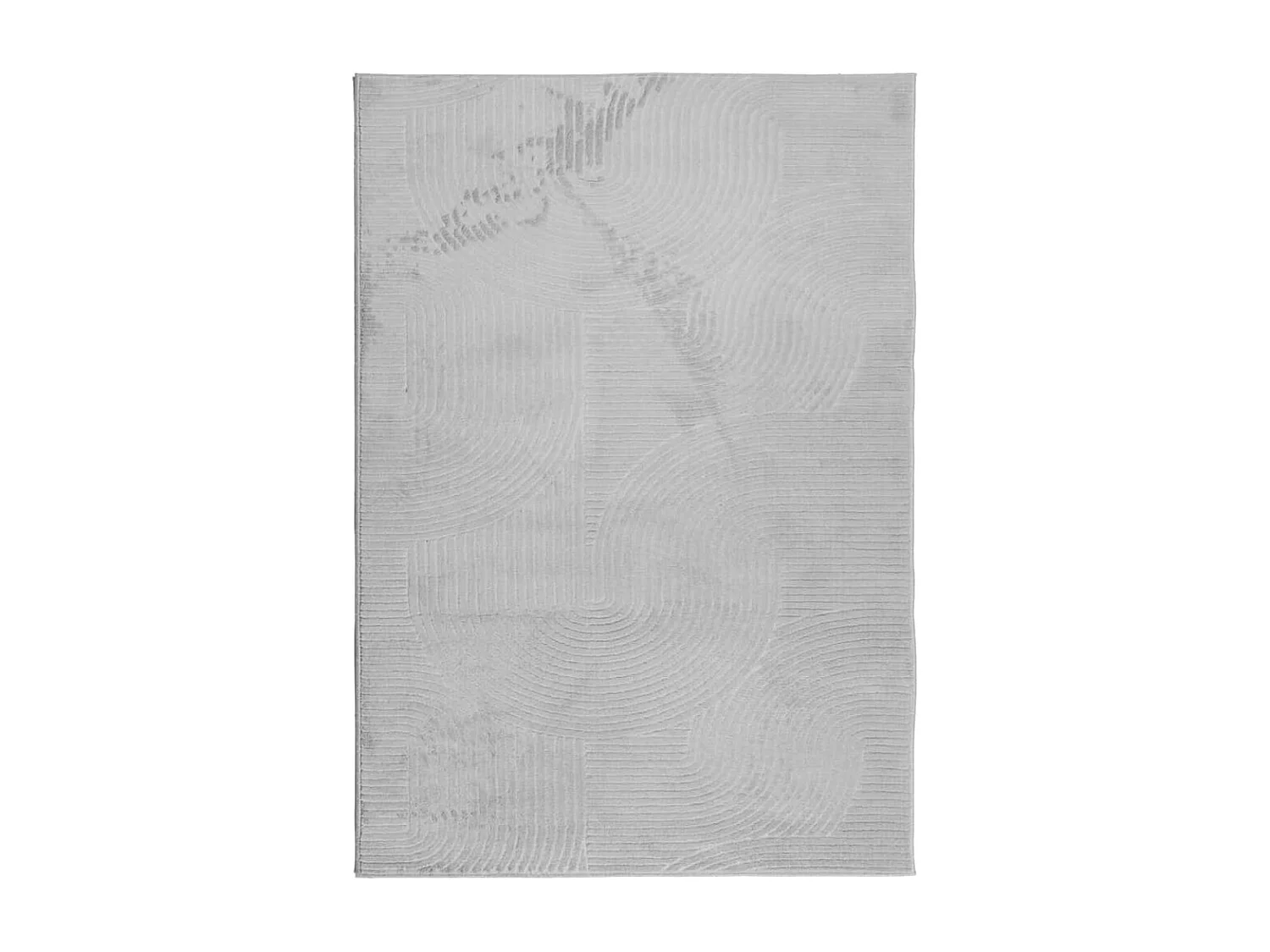 Tapis poils courts style scandinave gris 120x170 cm