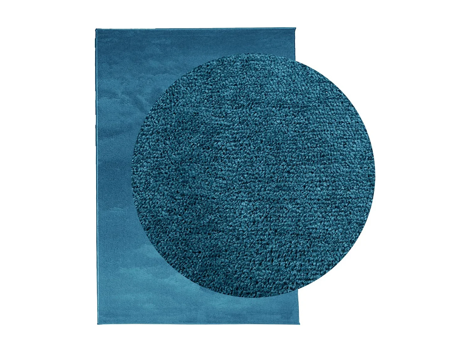 Tapete de pelo curto OVIEDO 120x170 cm turquesa