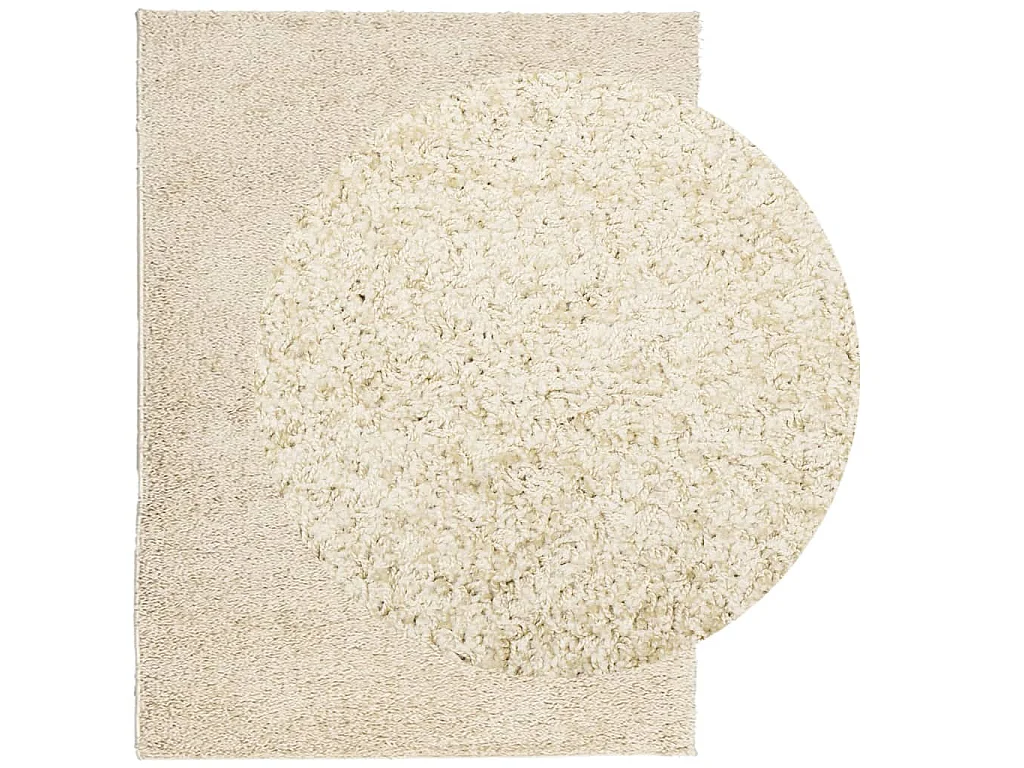 Tapis shaggy à poils longs moderne doré 300x400 cm