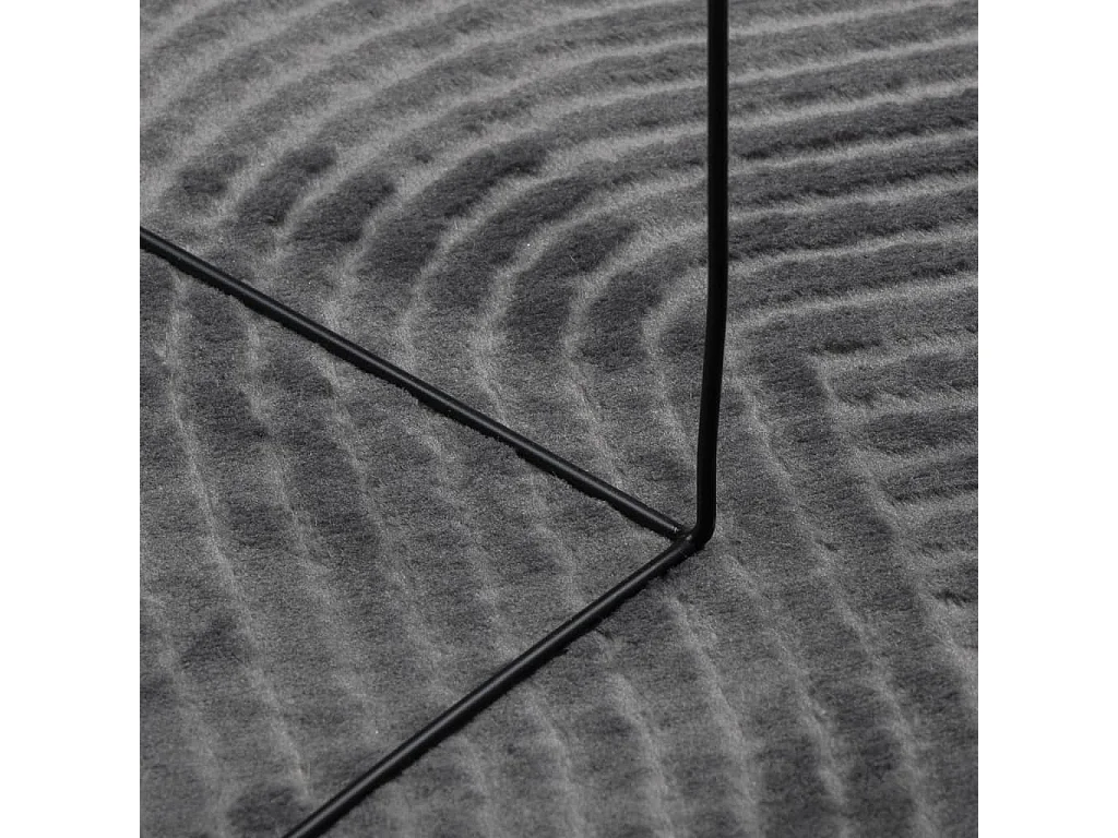 Alfombra pelo corto look escandinavo IZA antracita 80x150 cm