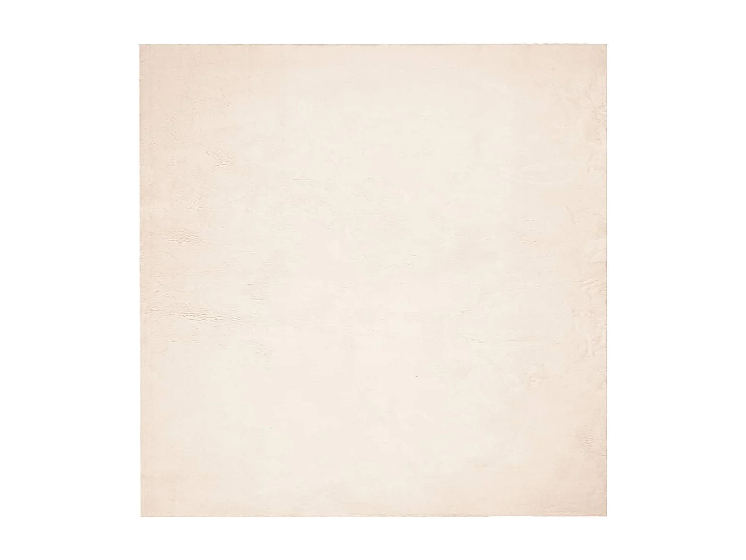 Tapis à poils courts doux et lavable beige 200x200 cm