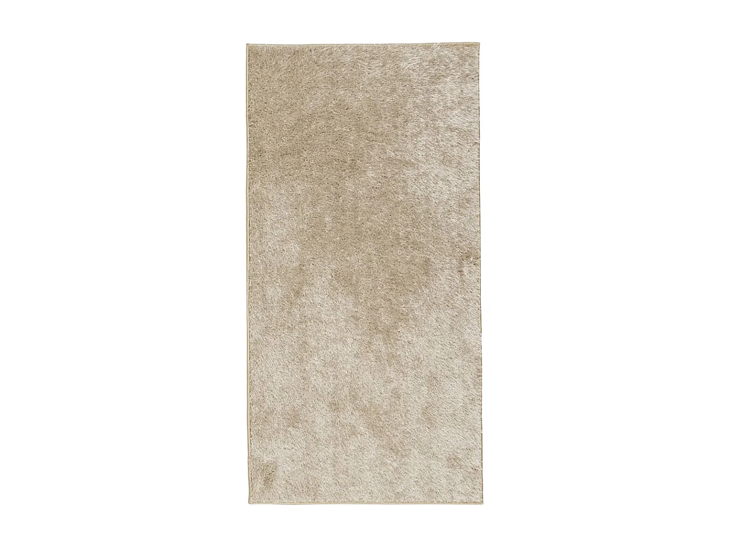 Alfombra pelo largo aspecto brillante ISTAN beige 80x150 cm