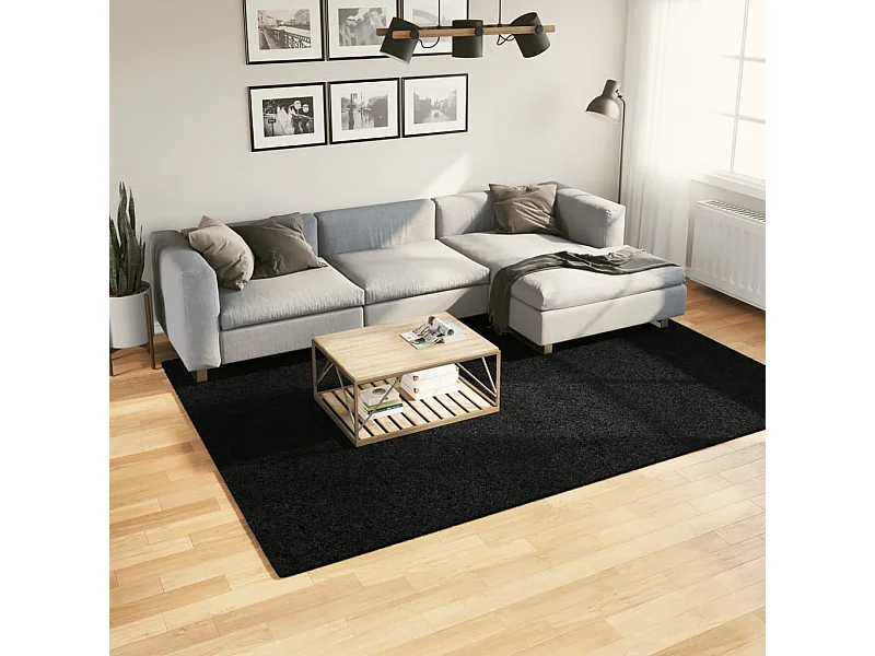 Alfombra de pelo corto OVIEDO negro 200x280 cm