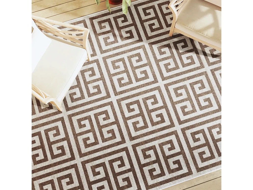 Tapis à poils courts multicolore 190x300 cm antidérapant