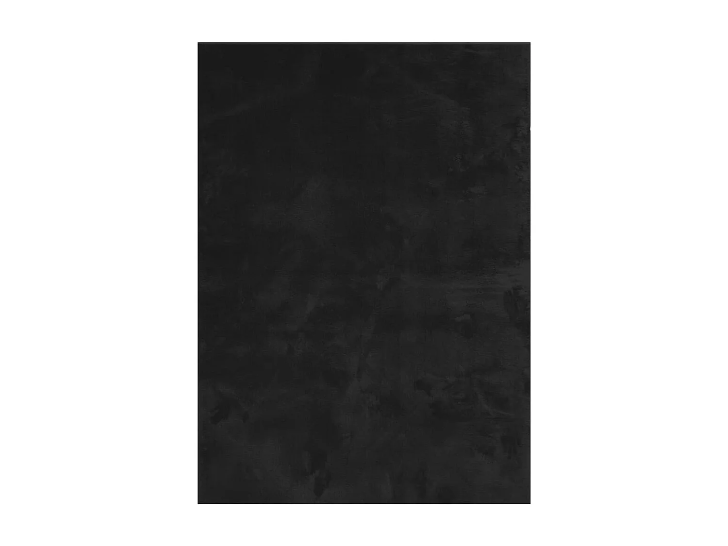 Tapete de pelo curto macio e lavável 240x340 cm preto