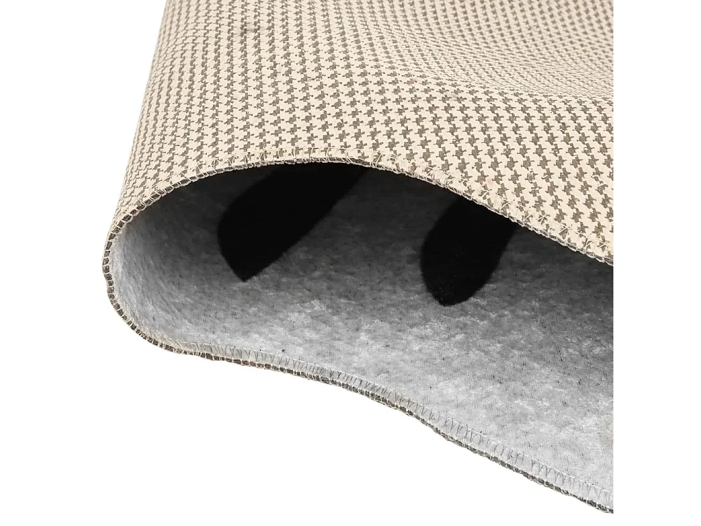 Alfombra lavable antideslizante cebra blanco y negro 120x170 cm