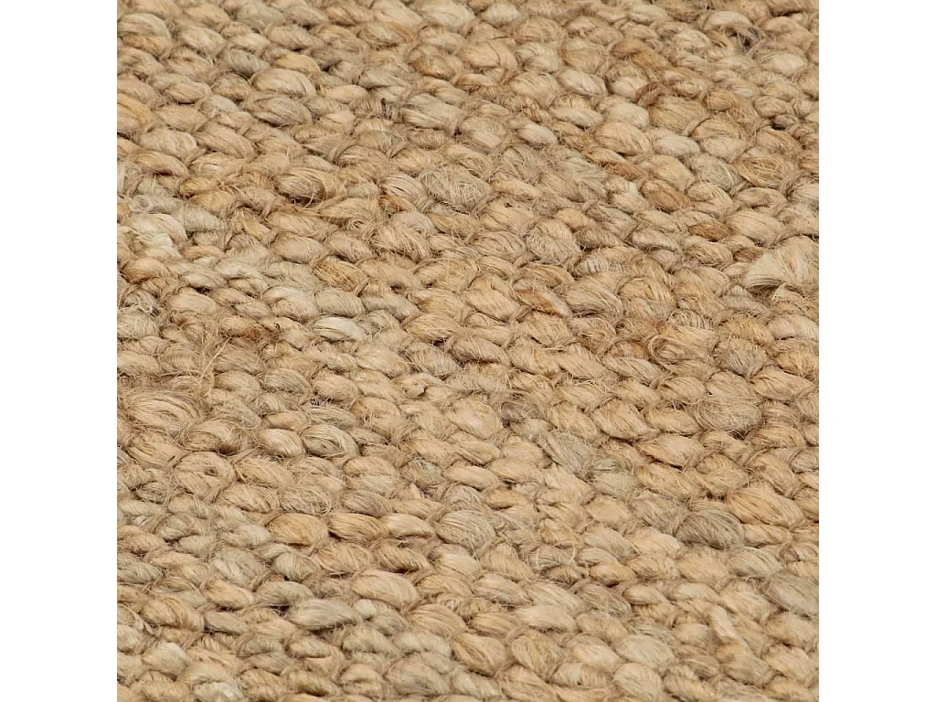 Tapete de juta tecido à mão 120x180 cm natural