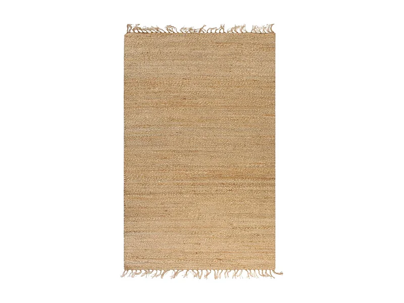 Tapete de juta tecido à mão 120x180 cm natural