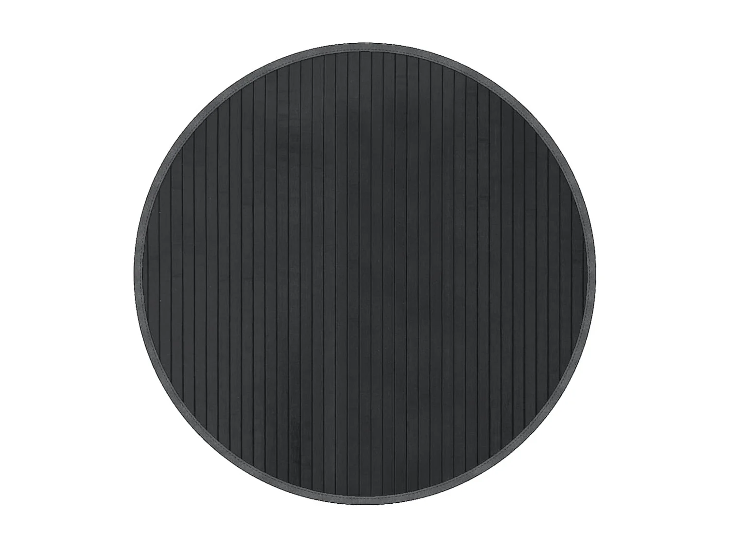 Alfombra redonda bambú gris 60 cm