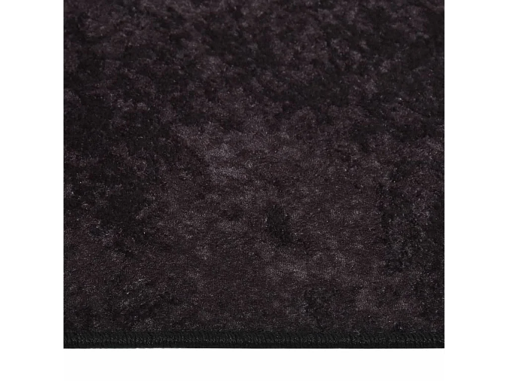 Alfombra lavable antideslizante gris antracita 80x300 cm