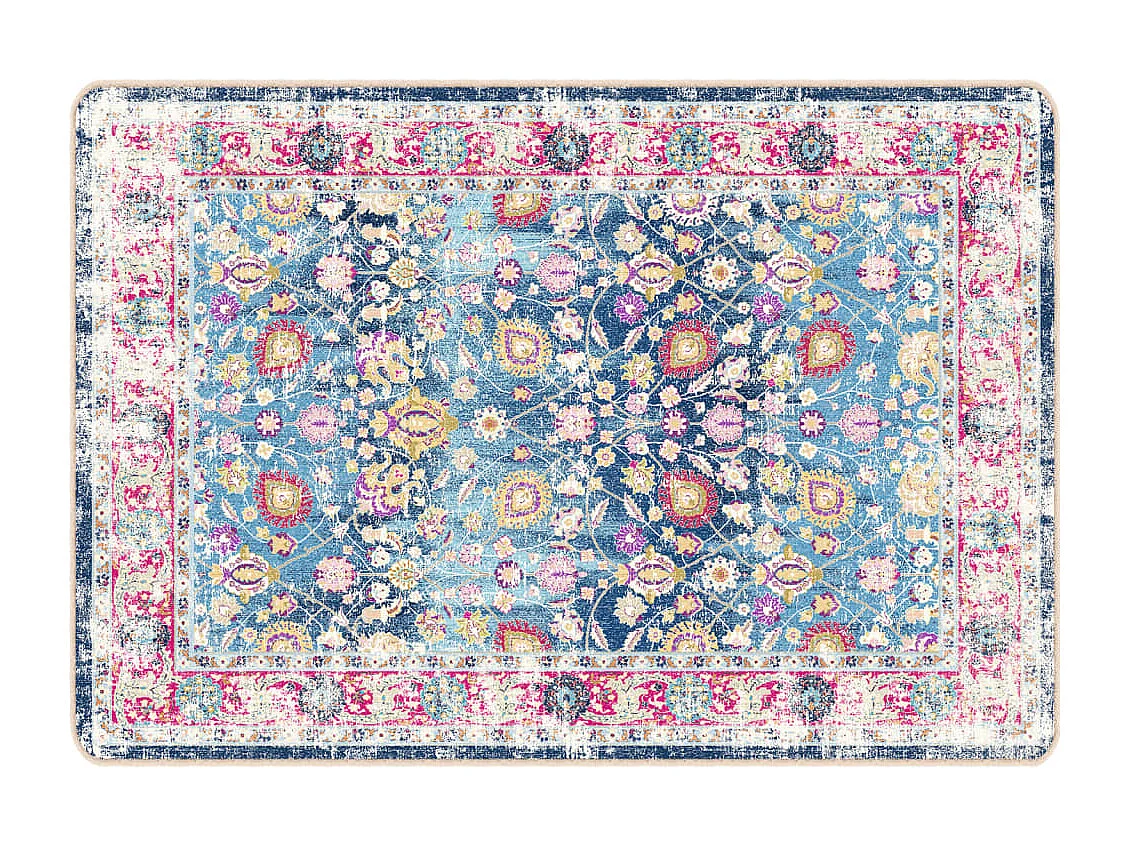 Tapis lavable multicolore 160x230 cm antidérapant