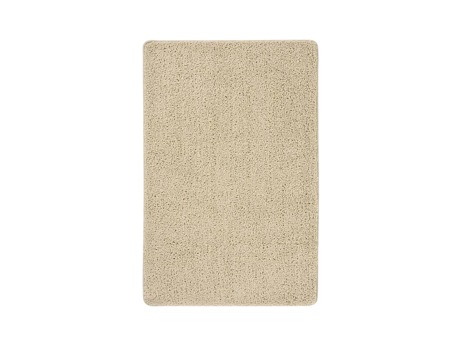 Tapete shaggy 200x290 cm antiderrapante cor creme