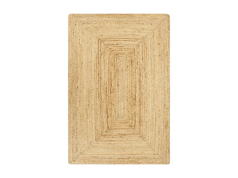 Tapis fait à la main jute naturel 120x180 cm