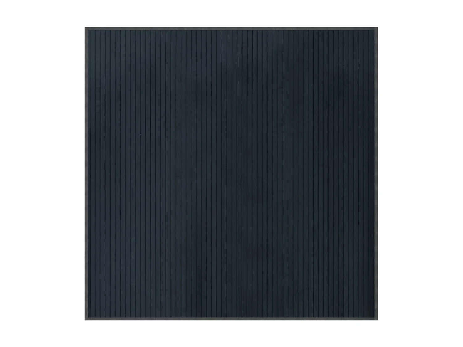 Tapis carré gris 100x100 cm bambou