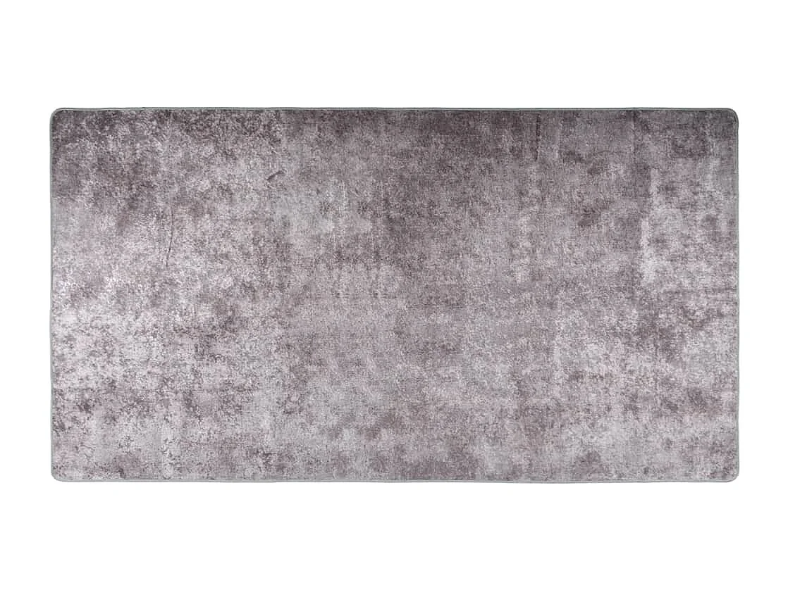 Tapis lavable antidérapant 190x300 cm gris